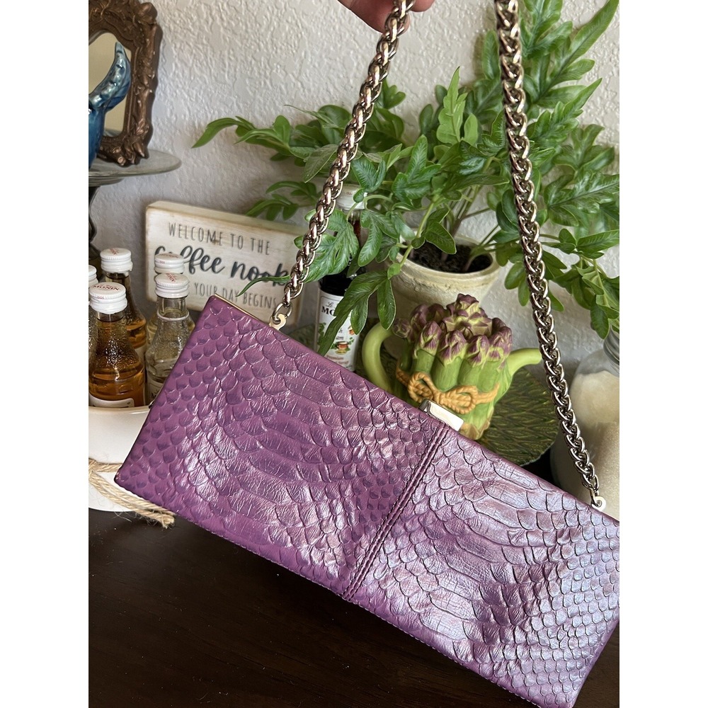 Valerie Steven's Faux Snakeskin Clutch - Picture 11 of 16
